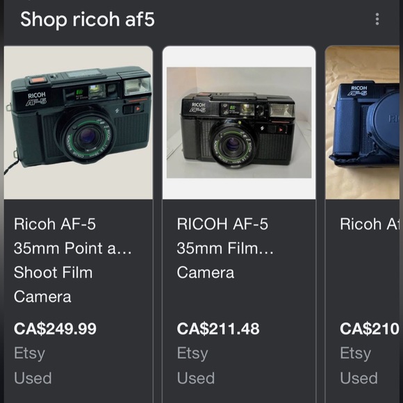 RICOH AF-5 Point & Shoot 35mm Film Camera - Rare/Vintage 1982 - Picture 7 of 7